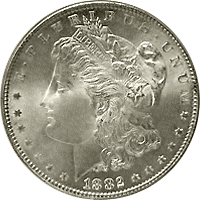 1882 Morgan Silver Dollar
