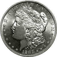 1882 S Morgan Silver Dollar