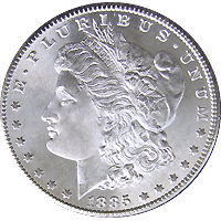 1885 S Morgan Silver Dollar