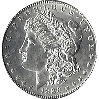 1886 Morgan Silver Dollar