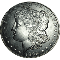 1898 S Morgan Silver Dollar