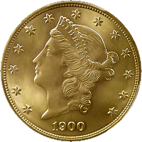 1900 S Liberty Head Double Eagle