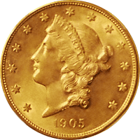 1905 Liberty Head Double Eagle