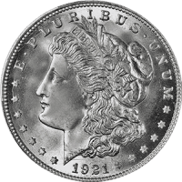 1921 D Morgan Silver Dollar