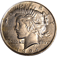 1924 S Peace Dollar