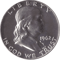 1962 D Ben Franklin Half Dollar